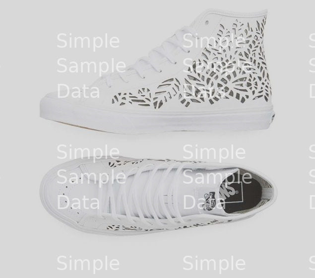 VANS | SK8-HI DECON (CUTOUT)| LEAVES/WHITE
